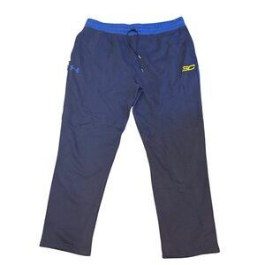Under Armour Mens 2XL Loose Fit Navy & Blue Athletic Pants